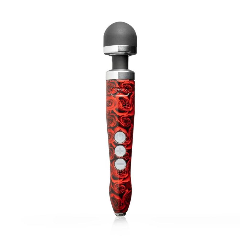 Doxy - Die Cast 3R Rechargeable Wand Massager Rose Pattern Multicolor