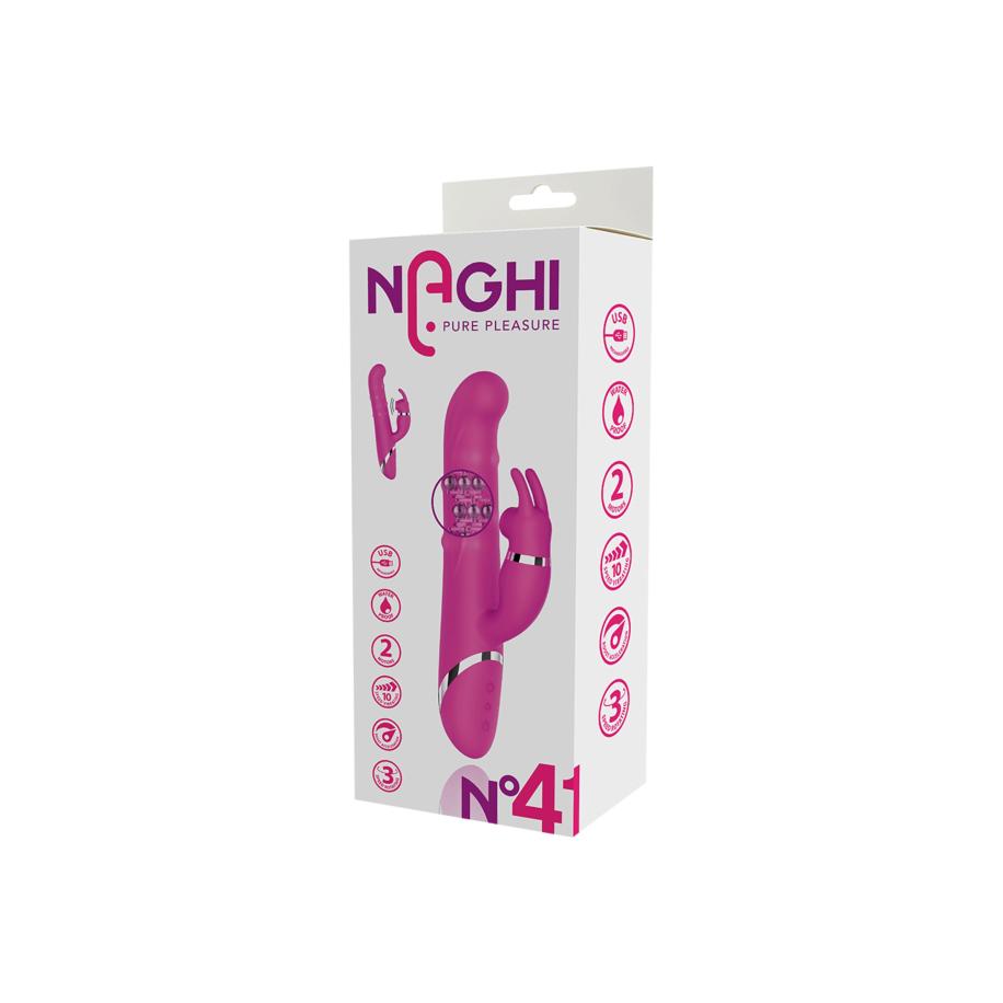 Naghi No. 41 - Rechargeable Duo Vibrator 24 cm -