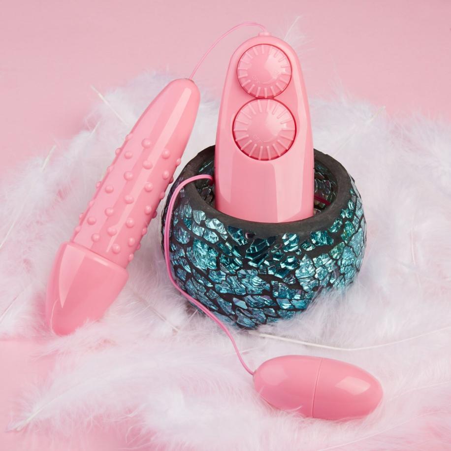 EIS Dubbele vibrator met afstandsbediening 14 cm -