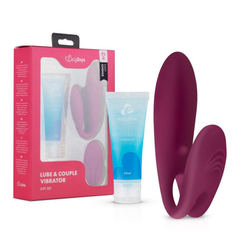 Easy Choice Koppel Vibrator & Glijmiddel Set Paars
