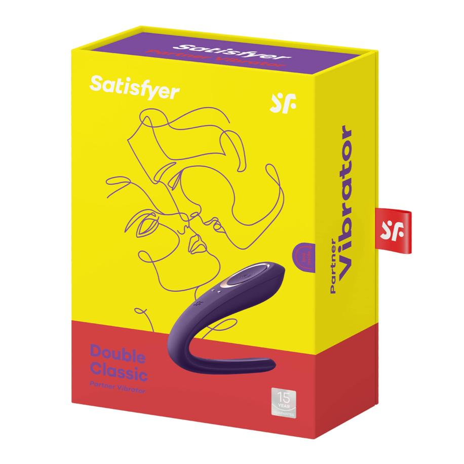 Satisfyer Satisfyer Double Classic van siliconen 10 cm -
