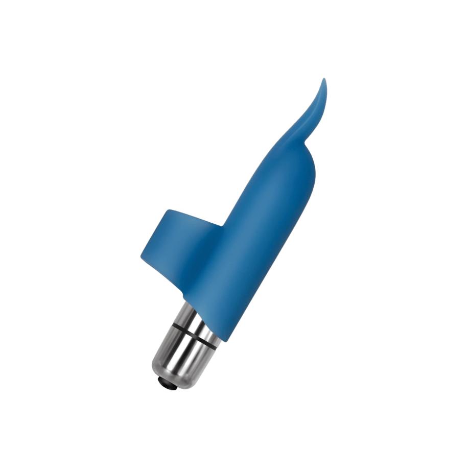 Eve+Adam Blue Dolphin Finger Vibe 10,5 cm -
