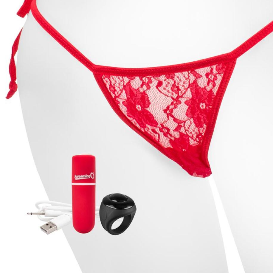 The Screaming O - Charged Remote Control Panty Vibe Red Rood
