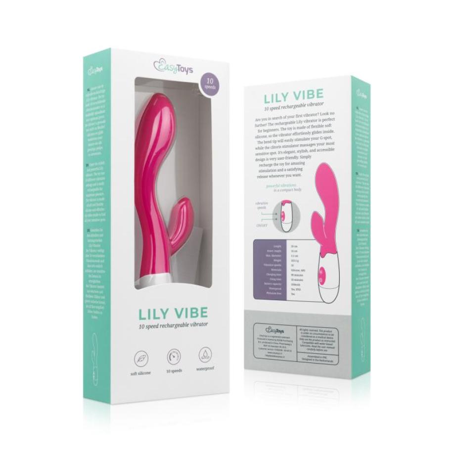 Easytoys Lily Vibrator 2.0 – Oplaadbaar Roze Roze