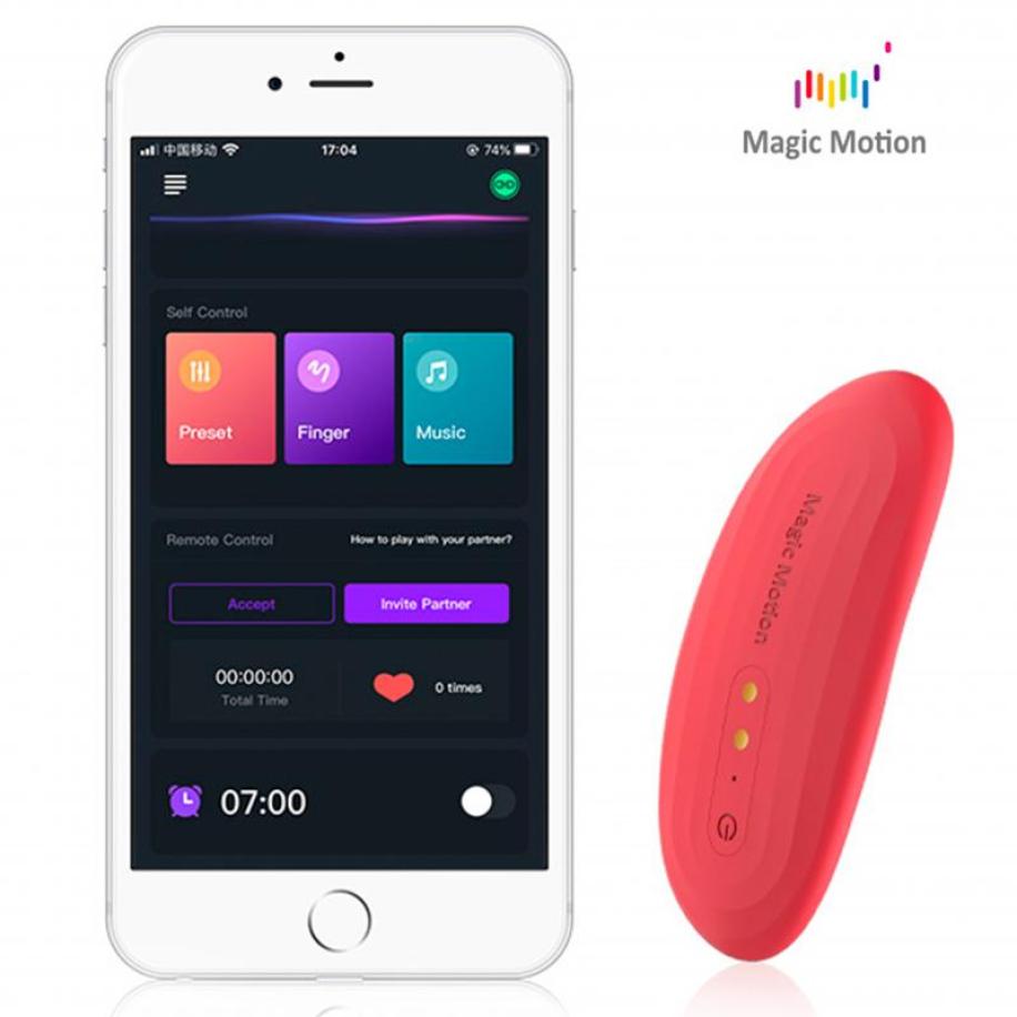 Magic Motion - Magic Nyx - Slipvibrator met app Rood