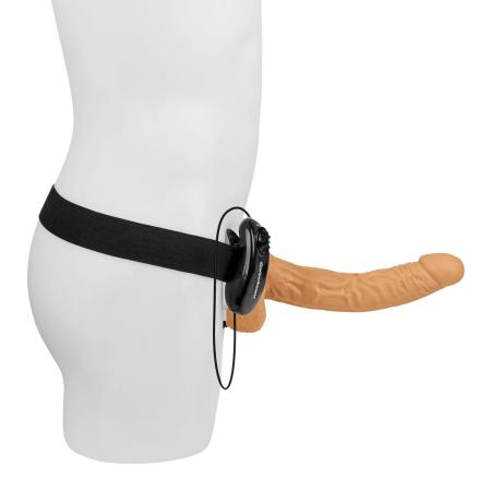 Fetish Fantasy Vibrating Hollow Strap-On with Balls 25 cm