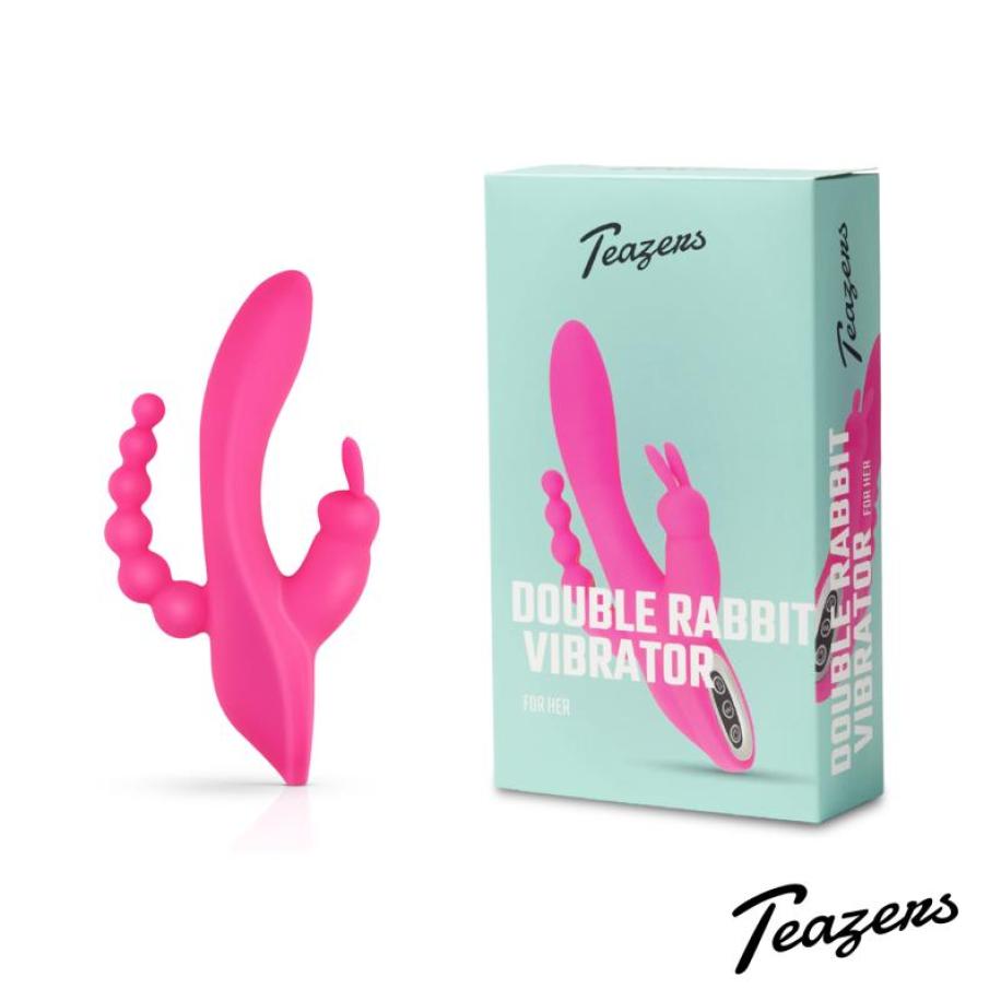 Dubbele Rabbit Vibrator Roze