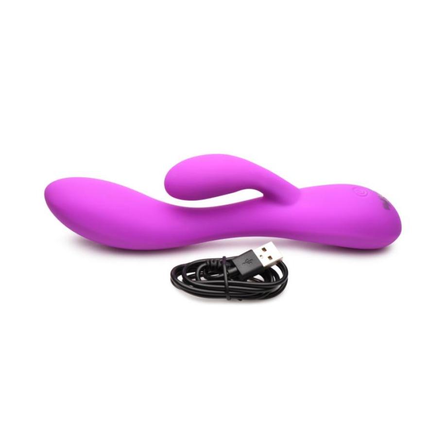 BANG! - Flexibele Rabbit Vibrator Duo Stimulatie - Paars Paars