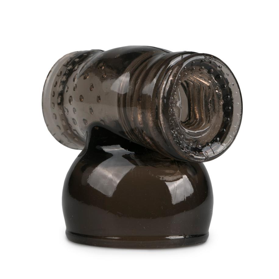 EasyToys Wand Collection – Zwart opzetstuk met masturbator Zwart