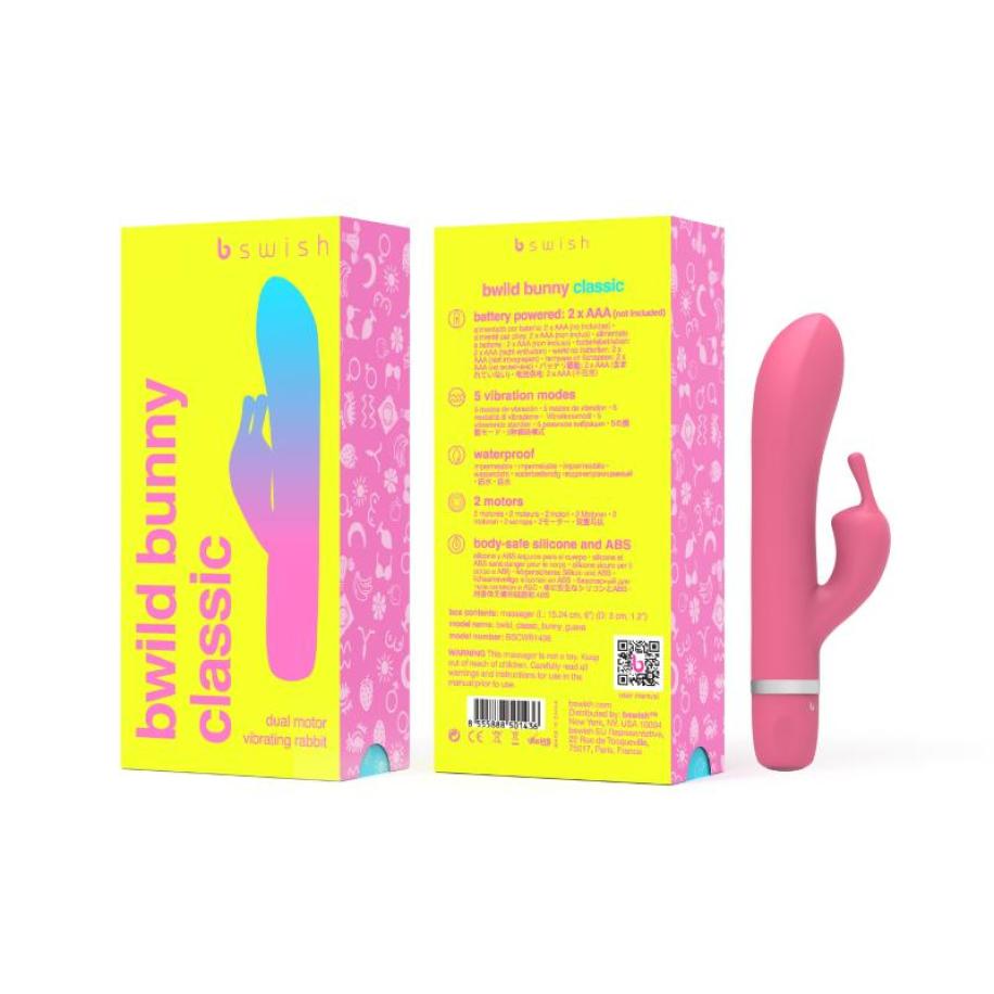 B Swish bwild Classic Bunny Rabbit Vibrator Guava Roze
