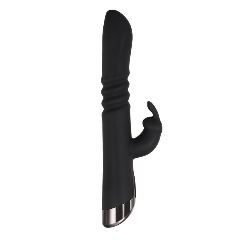 Evolved - Rapid Rabbit Stotende Vibrator - Zwart Zwart