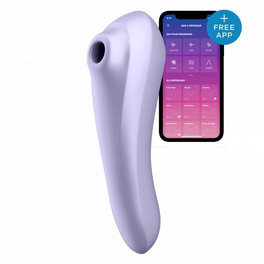 Satisfyer Satisfyer Dual Plea sure Connect App vi brator + drukgolven -