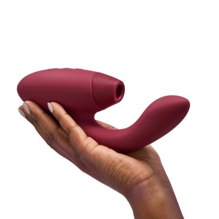Womanizer Duo 2 Luxe dubbele stimulator met Pleasure Air-technologie voor de clitoris en vibratie G-Spot Vibrators Dames