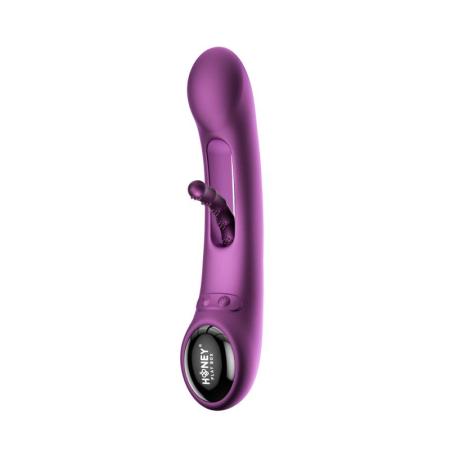 HoneyPlayBox - Tempo-Druksensor App-gestuurde Kinky Finger Tapping G-spot Vibrator Paars