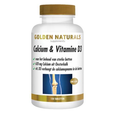 Golden Naturals Calcium & Vitamine D3 Tabletten
