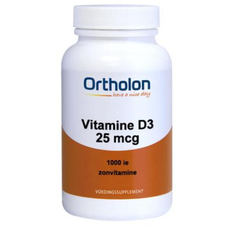 Ortholon Vitamine D3 25 mcg Softgels