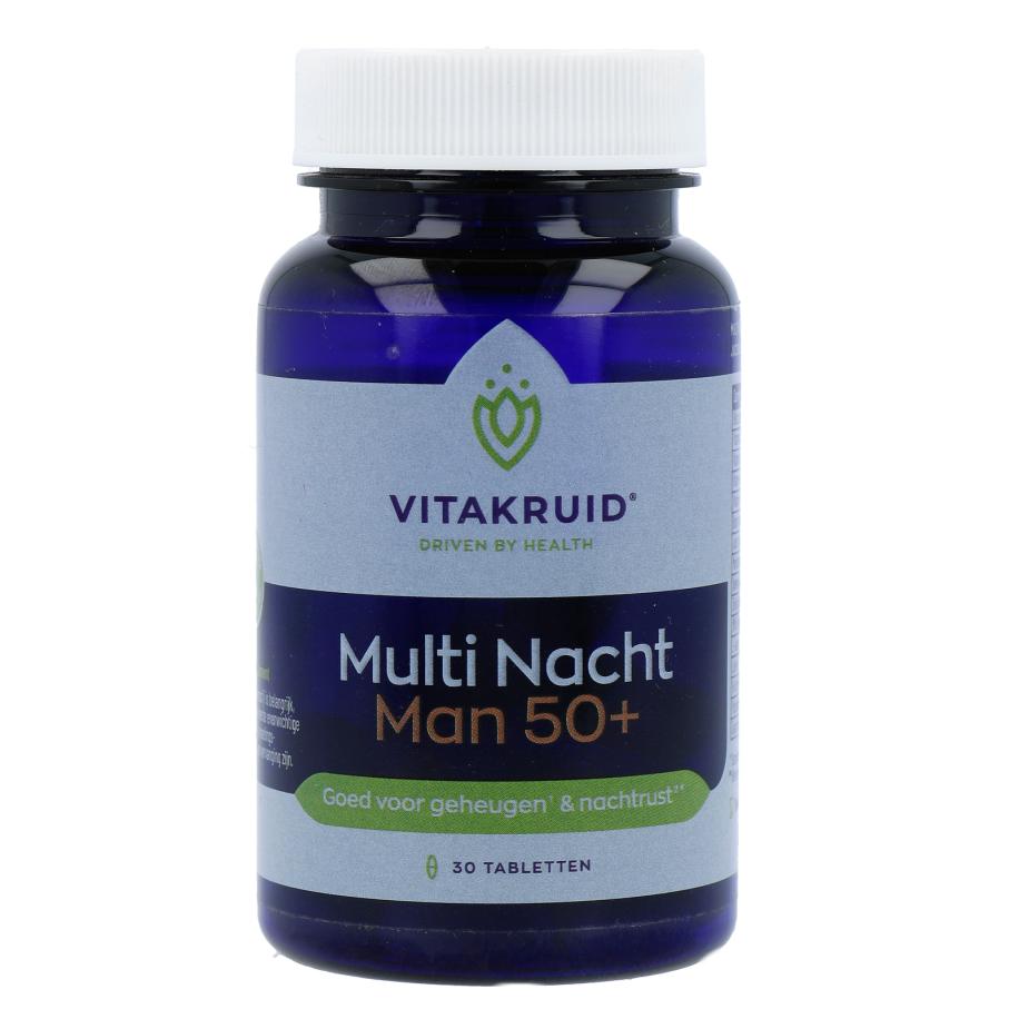 Vitakruid Multi Nacht Man 50+ 100% Vegan 30