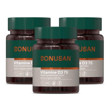 Bonusan Vitamine D3 75 Capsules Multiverpakking