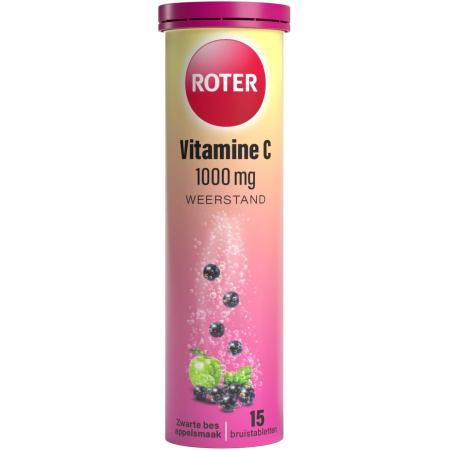 Roter Vitamine C 1000mg Weerstand Zwarte Bes Appel Bruistabletten
