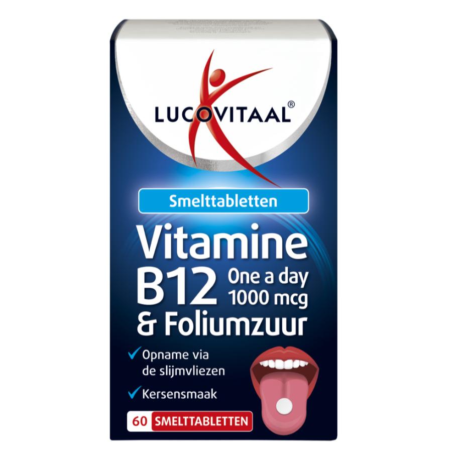 Lucovitaal Vitamine B12 & Foliumzuur Smelttabletten