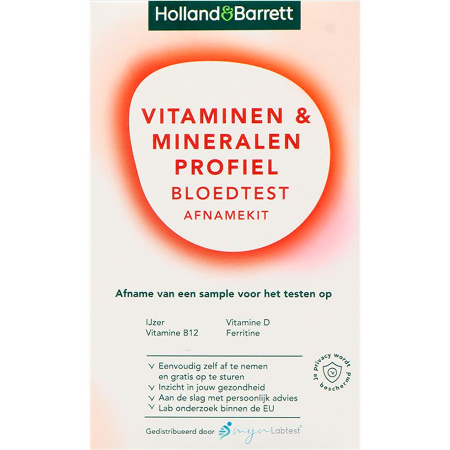 Holland & Barrett Vitaminen En Mineralen Profiel Bloedtest Afnamekit - 1 stuk