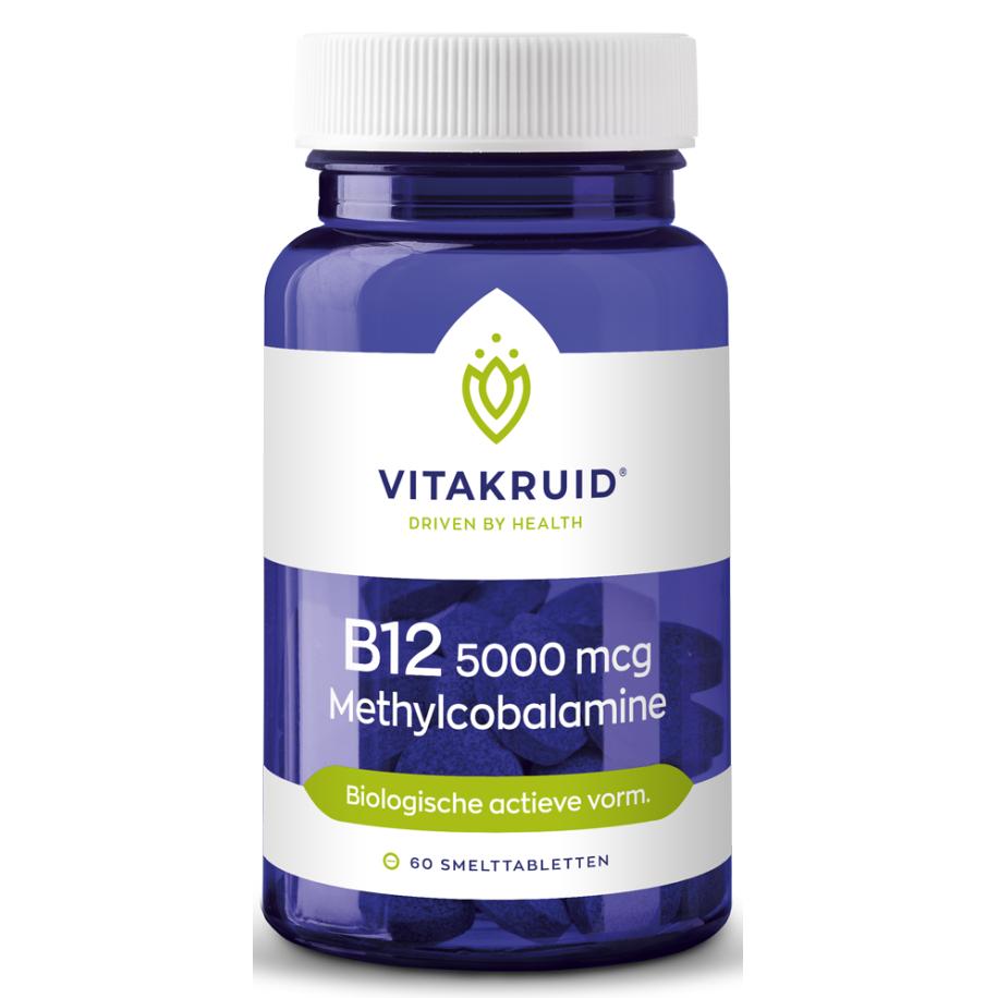 Vitakruid B12 5000 mcg Actief Methylcobalamine Vitamine