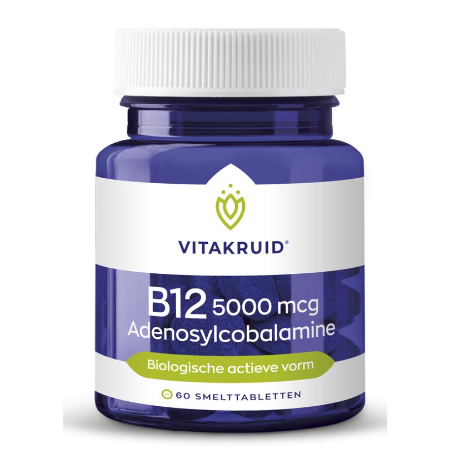 Vitakruid B12 5000 mcg Actief Adenosylcobalamine Vitamine