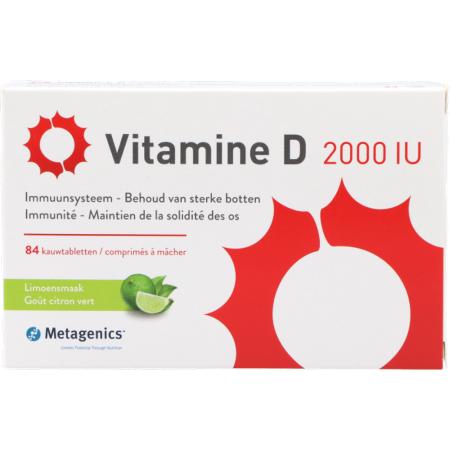 Metagenics Vitamine D 2000 i.e.(84 kauwtabletten)