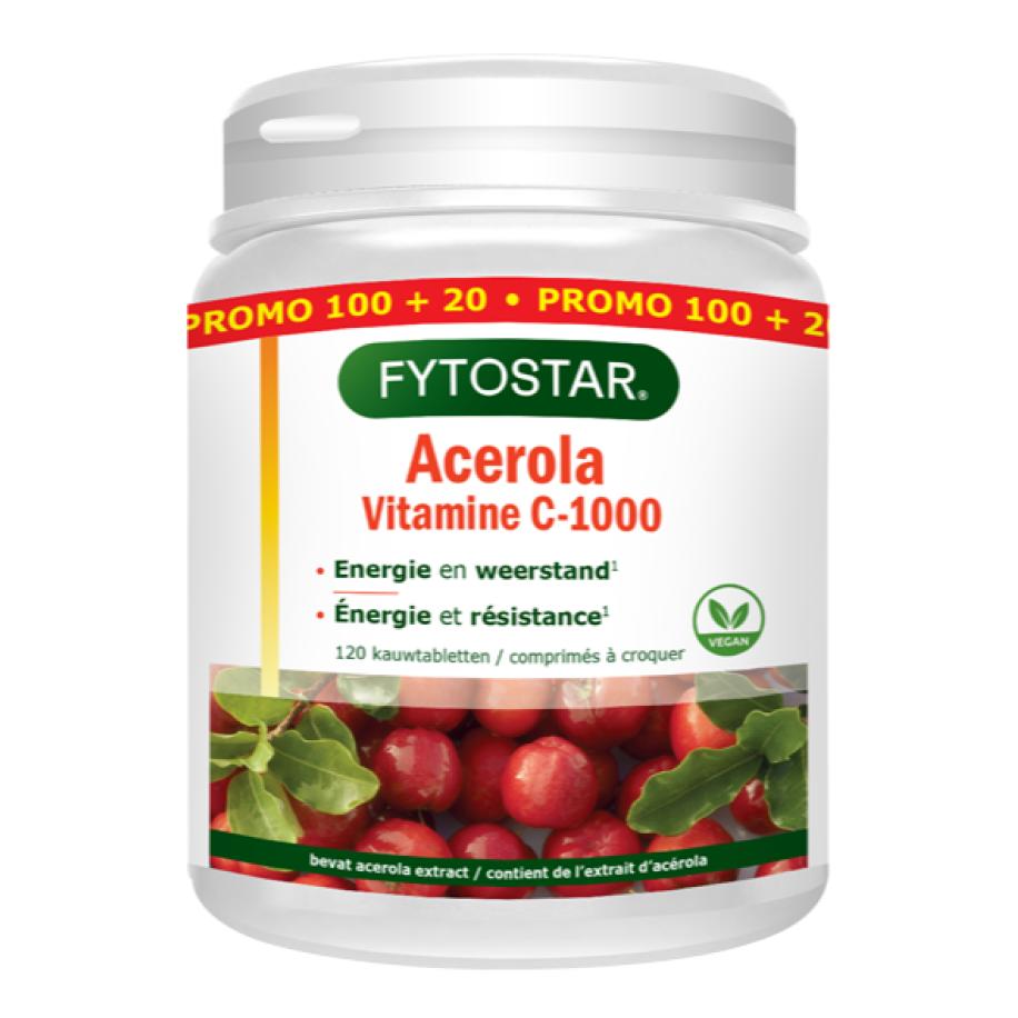 Fytostar Acerola Vitamine C-1000 Kauwtabletten