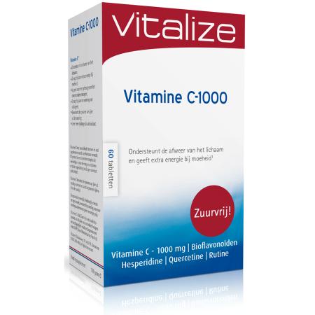 Vitalize Vitamine C-1000 mg Zuurvrij Tabletten 60TB