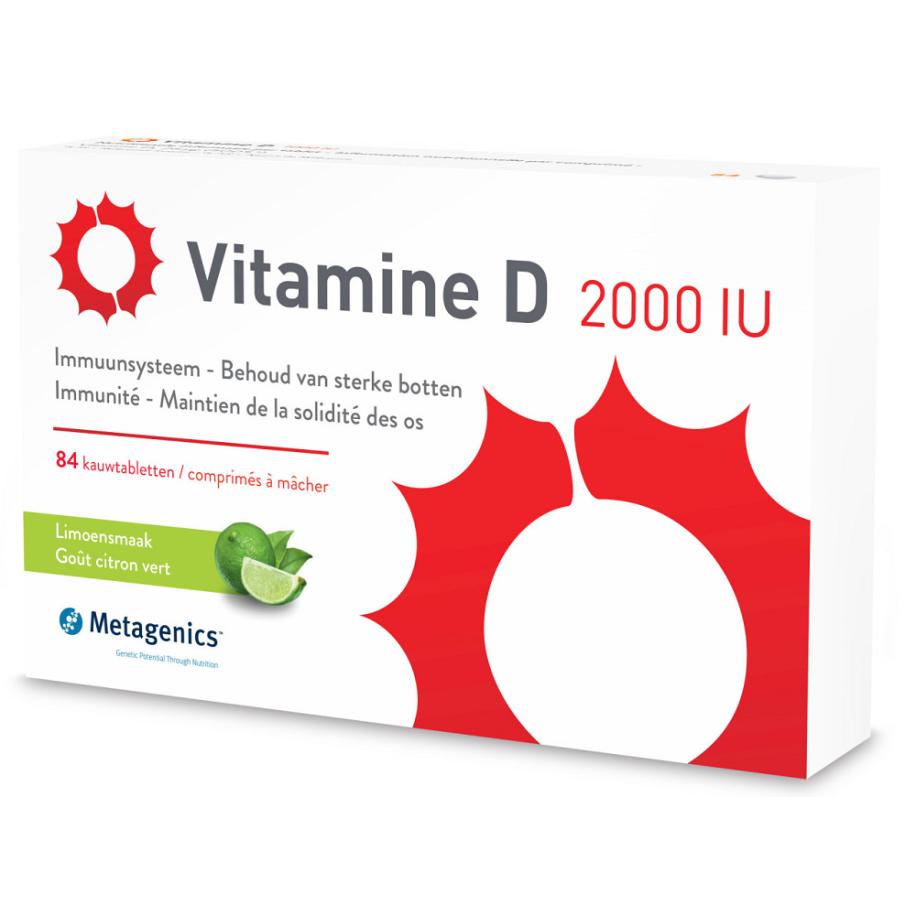 Metagenics Vitamine D 2000 i.e.(84 kauwtabletten)