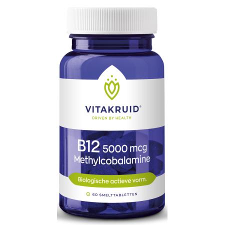 Vitakruid B12 5000 mcg Actief Methylcobalamine Vitamine