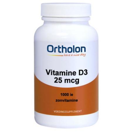 Ortholon Vitamine D3 25 mcg Softgels