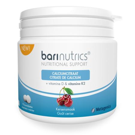 Metagenics Barinutrics Calciumcitraat Kauwtabletten