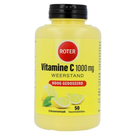 Roter Vitamine C 1000 mg Hoog Gedoseerd Citroensmaak Kauwtabletten