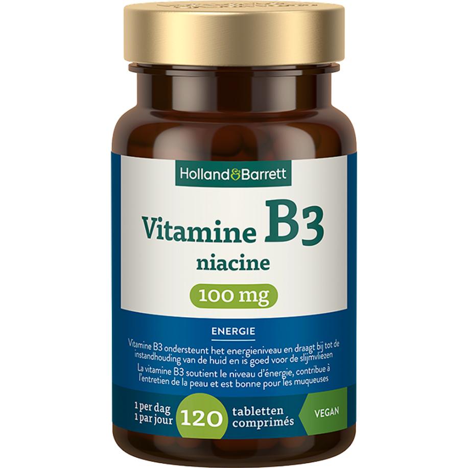 Holland & Barrett Vitamine B3 Niacine 100mg - 120 tabletten