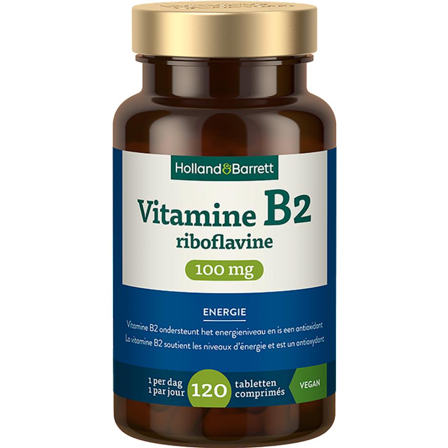 Holland & Barrett Vitamine B2 Riboflavine 100mg - 120 tabletten