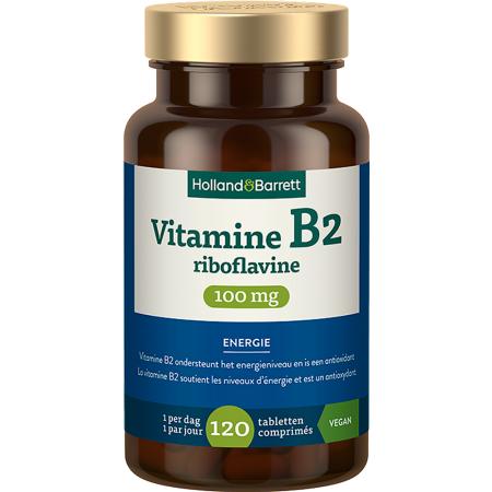 Holland & Barrett Vitamine B2 Riboflavine 100mg - 120 tabletten