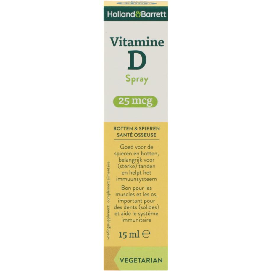 Holland & Barrett Vitamine D Spray 25 mcg - 15 ml