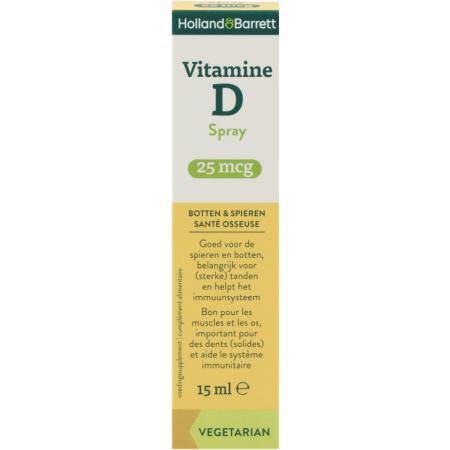 Holland & Barrett Vitamine D Spray 25 mcg - 15 ml