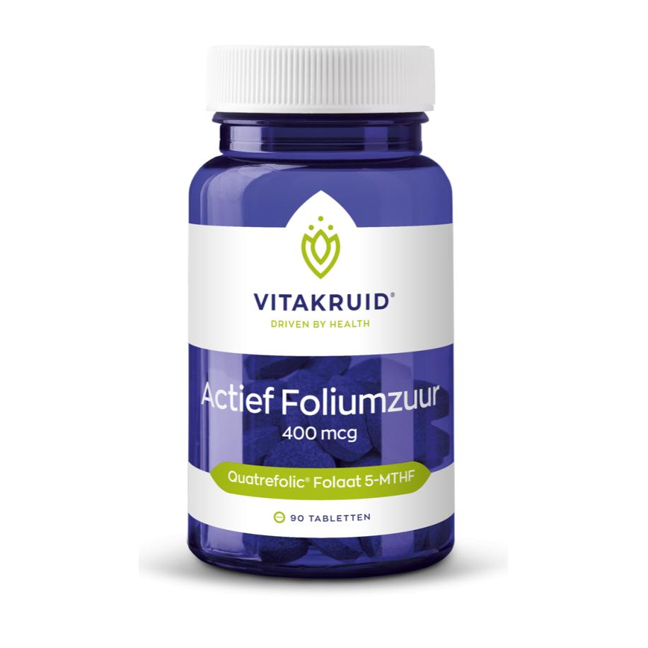 Vitakruid Actief Foliumzuur Quatrefolic® 5-MTHF 400 mcg