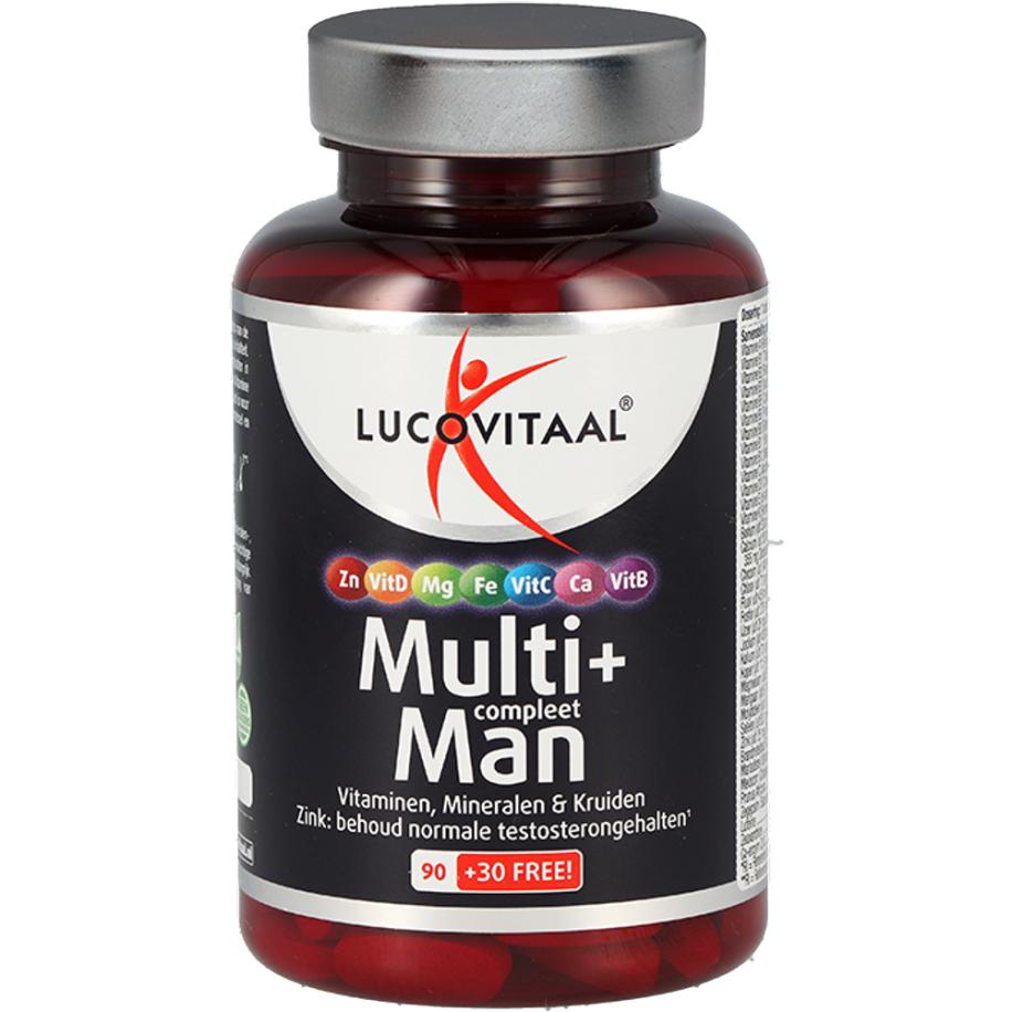 Lucovitaal Multi+ Compleet A-Z Man - 120 tabletten