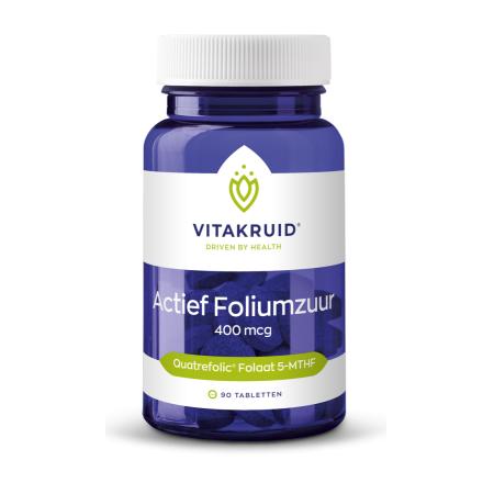 Vitakruid Actief Foliumzuur Quatrefolic® 5-MTHF 400 mcg