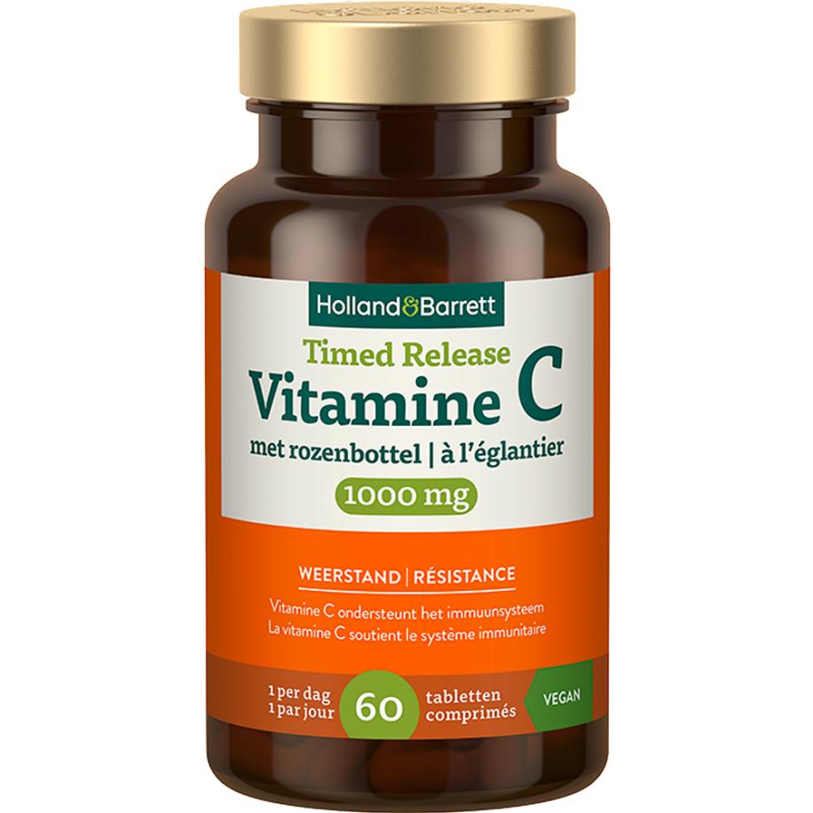 Holland & Barrett Timed Release Vitamine C 1000mg met Rozenbottel - 60 tabletten