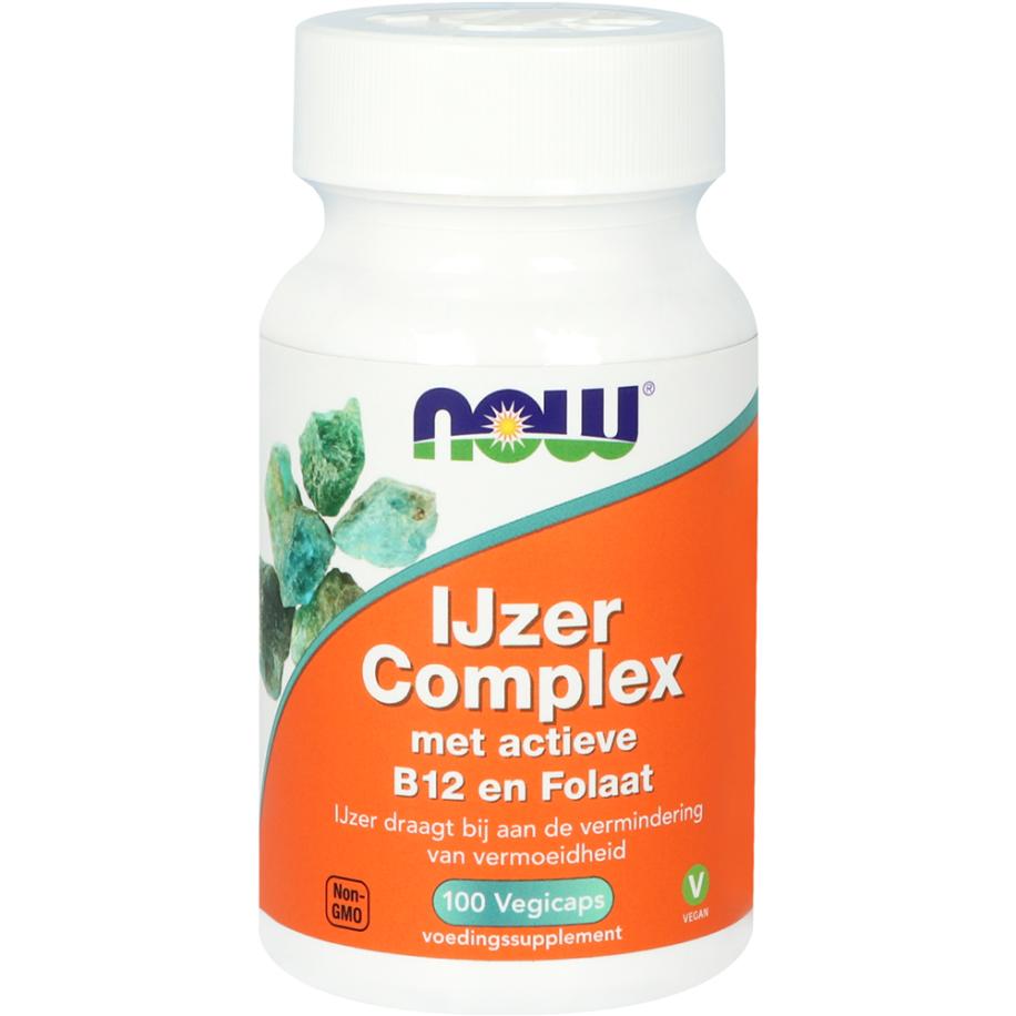 NOW IJzer Complex met actieve B12 en Folaat Vegicaps