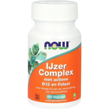 NOW IJzer Complex met actieve B12 en Folaat Vegicaps