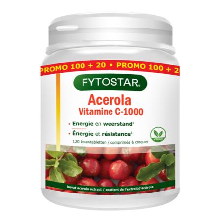 Fytostar Acerola Vitamine C-1000 Kauwtabletten