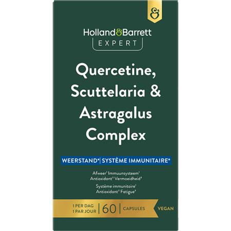Holland & Barrett Expert Quercetine, Scuttelaria & Astragalus Complex - 60 capsules