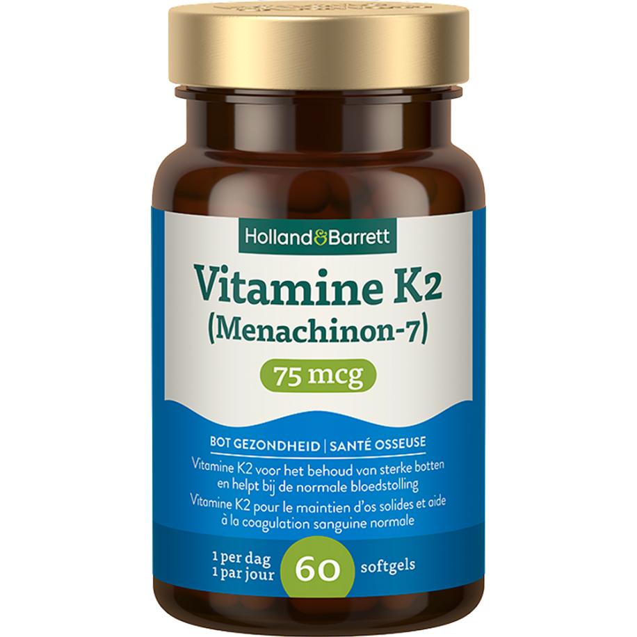Holland & Barrett Vitamine K2 75mcg - 60 softgels