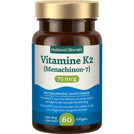 Holland & Barrett Vitamine K2 75mcg - 60 softgels